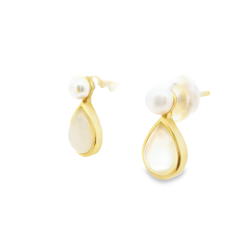 Gold Plated Gemstone Earrings