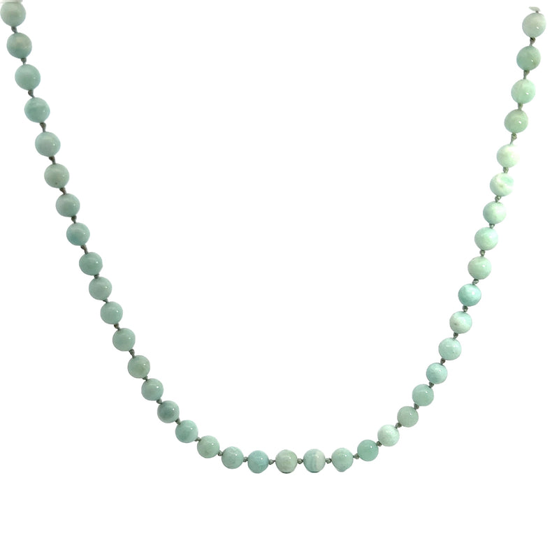 Sterling Silver Chalcedony Gemstone Necklace