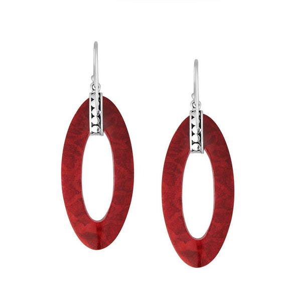 Sterling Silver Coral Earring