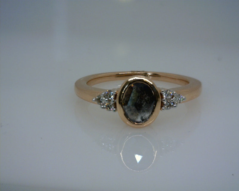 14K ROSE GOLD DIAMOND RING