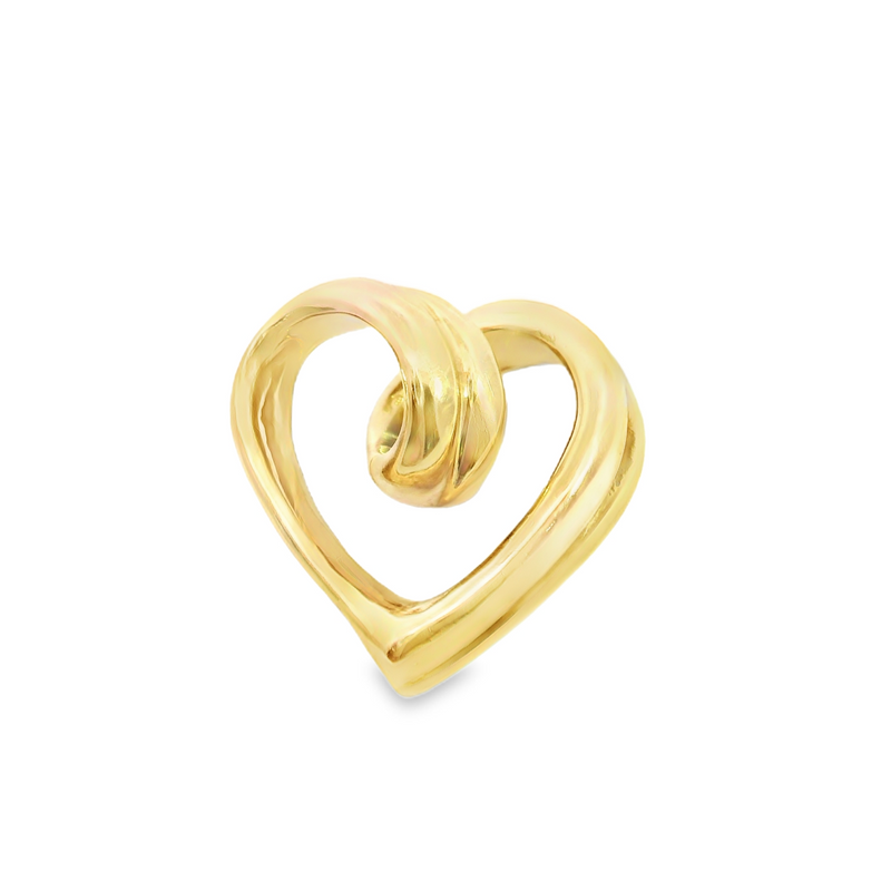 14K YG Heart Pendant