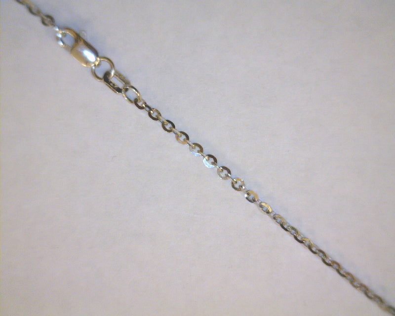 14K WG LINK CHAIN 20