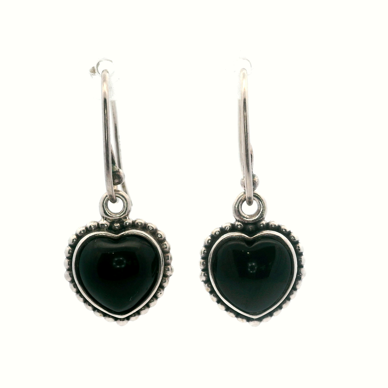 Pandora Sterling Silver Reversible Heart Earrings