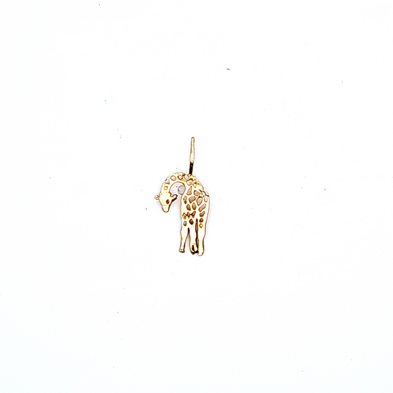 14K YG Giraffe Charm