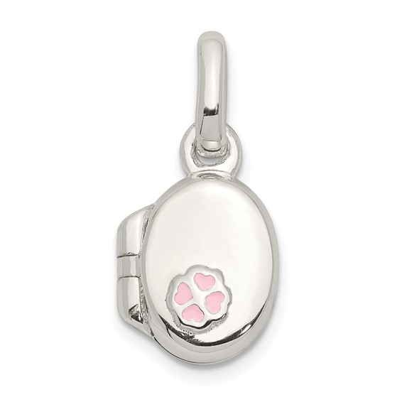 Sterling Silver Enamel Locket