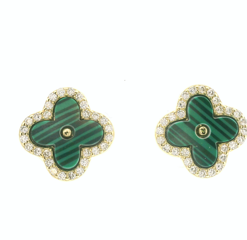 Gold Plated Gemstone Earrings