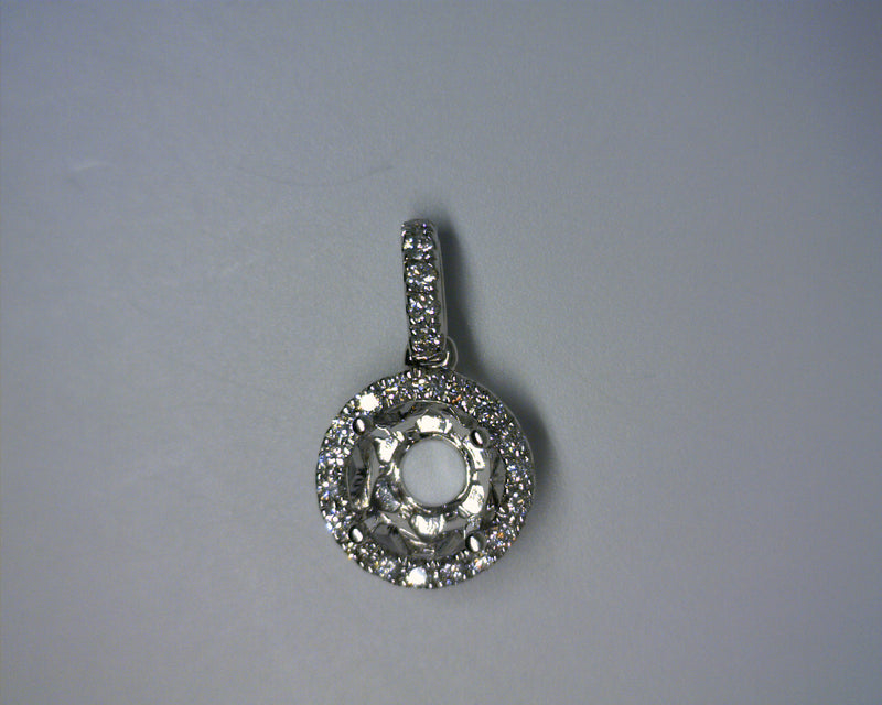 14K WHITE GOLD DIAMOND MOUNT