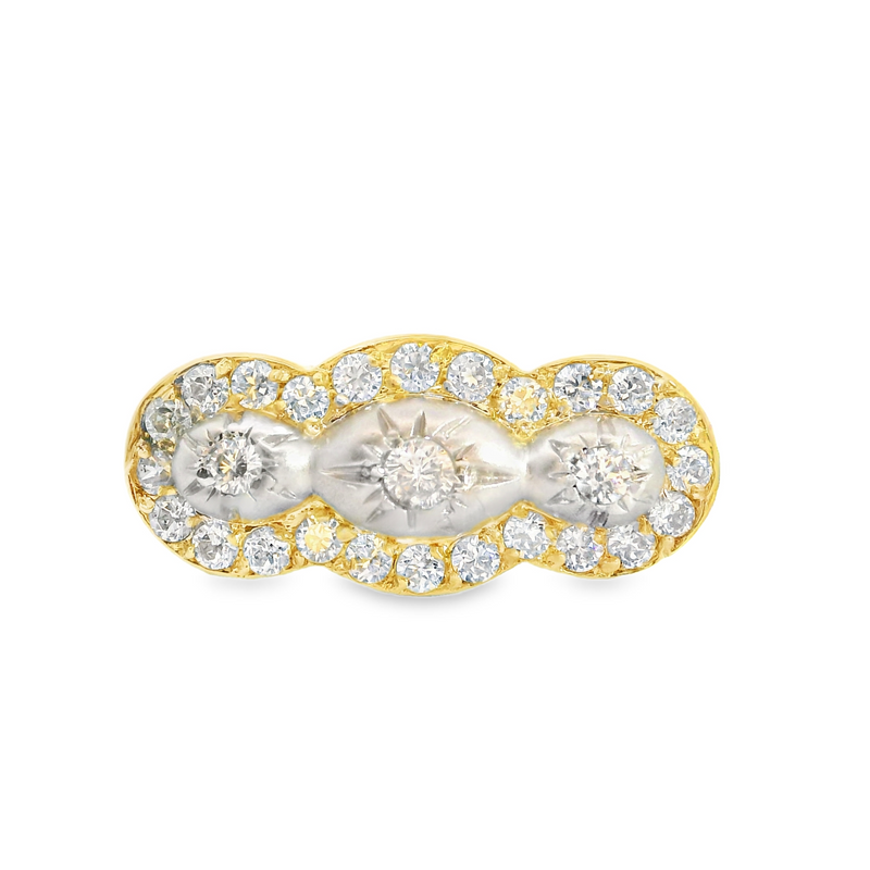 14K TT Diamond Fashion Ring