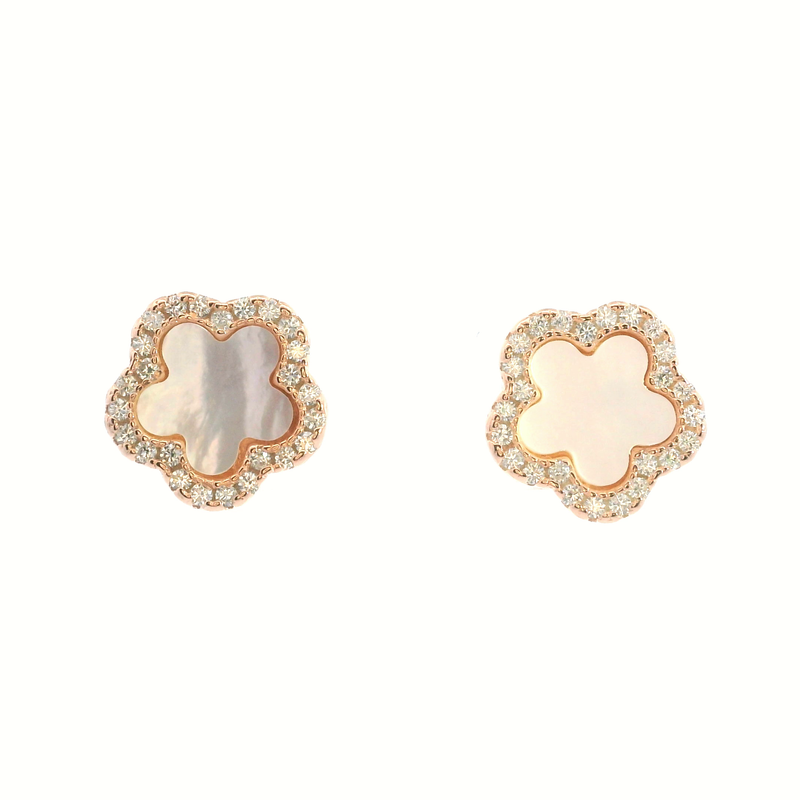 Rose Gold Plated Gemstone Earrings