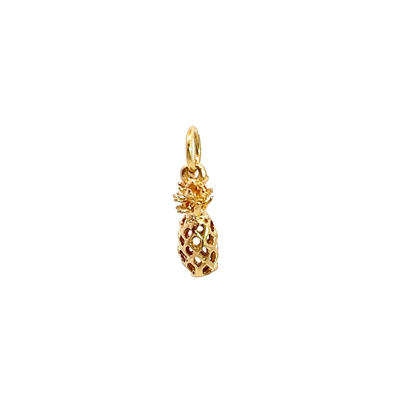 14K YG Pineapple Charm