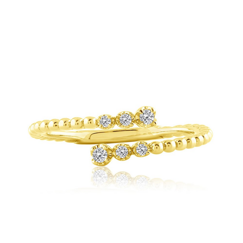 14K YG Diamond Band
