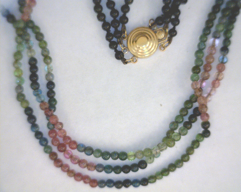 14K YG TOURMALINE NECKLACE
