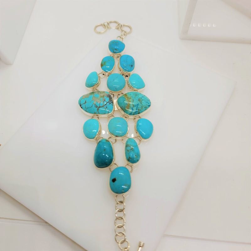 STERLING SILVER TURQUOISE BRAC