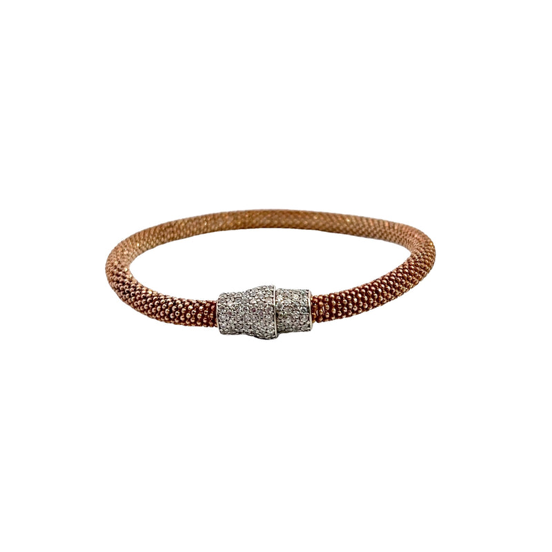 Bronze Milor Copper Bead & CZ Bracelet