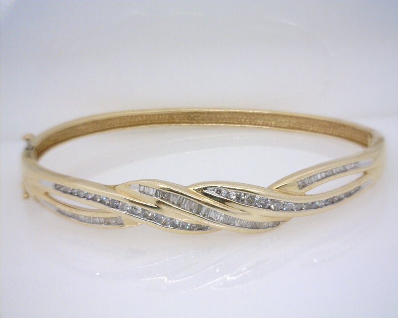 14K YELLOW GOLD DIAMOND BRACELET