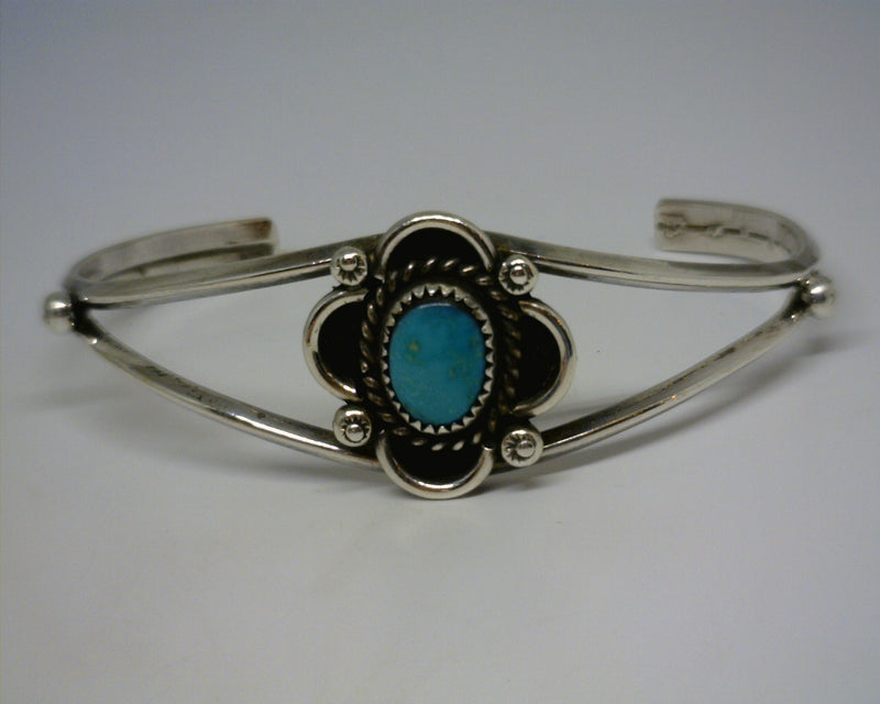STERLING SILVER TURQUOISE CUFF