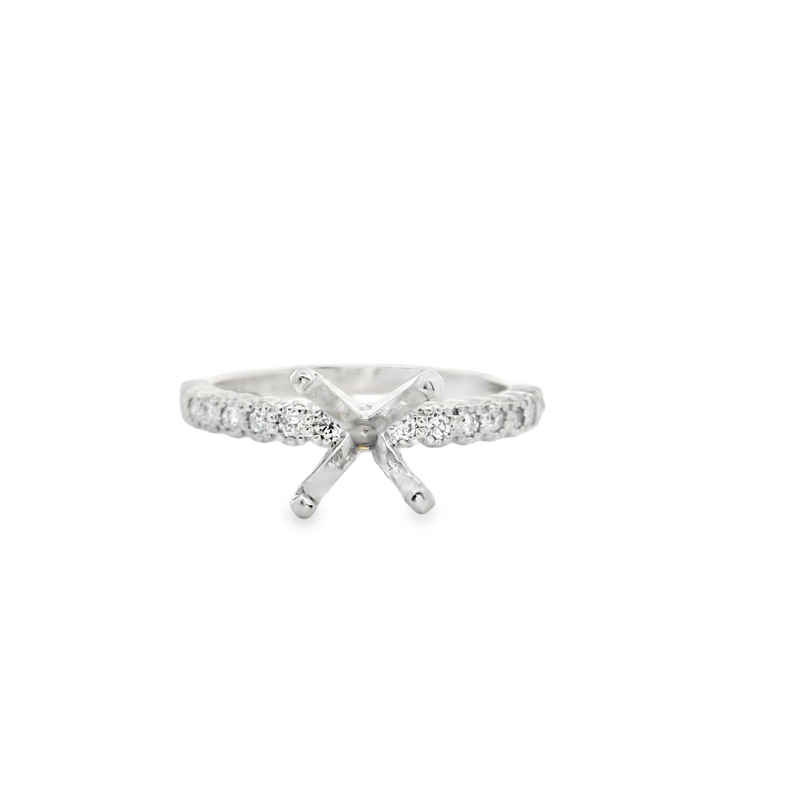 14K WG Diamond Ring Setting