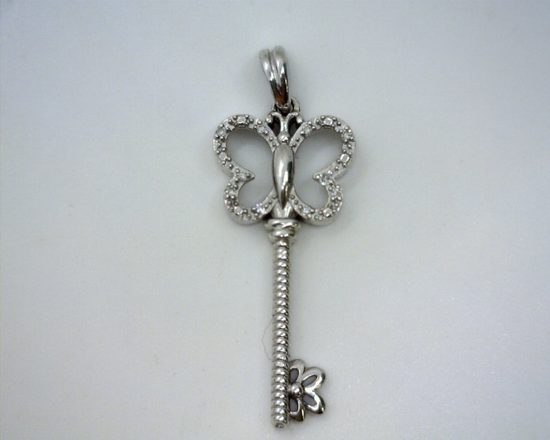 STERLING SILVER DIAMOND BUTTER