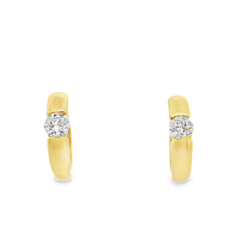 10K YG Lab Grown Diamond Hoops