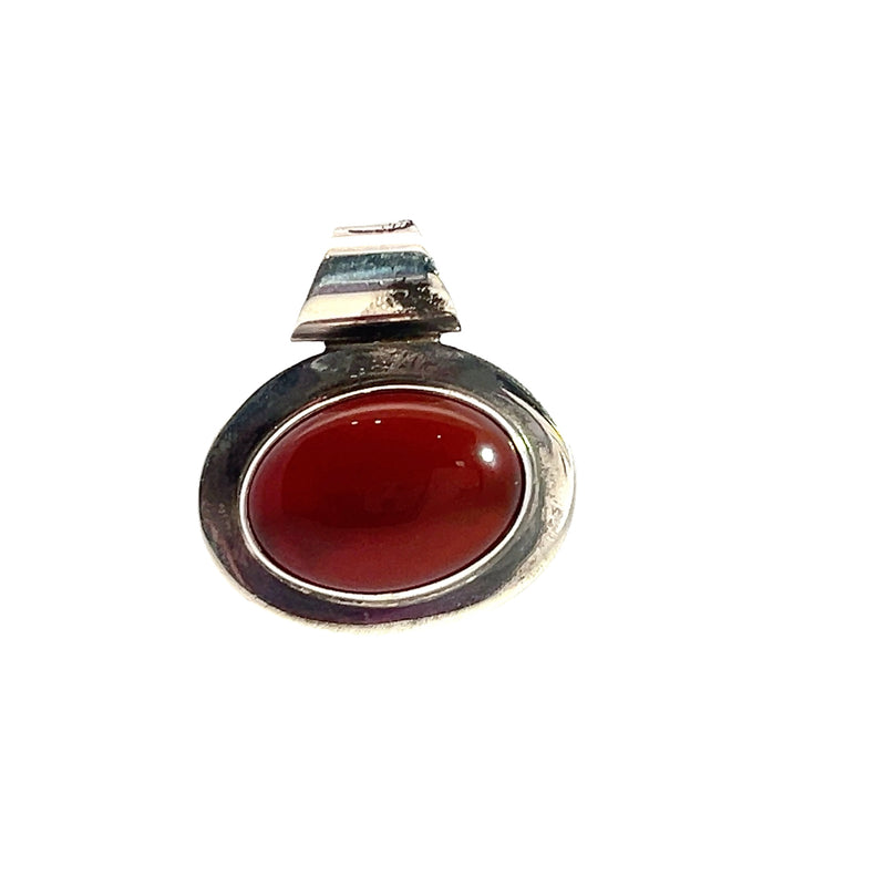 Sterling Silver Carnelian Pendant