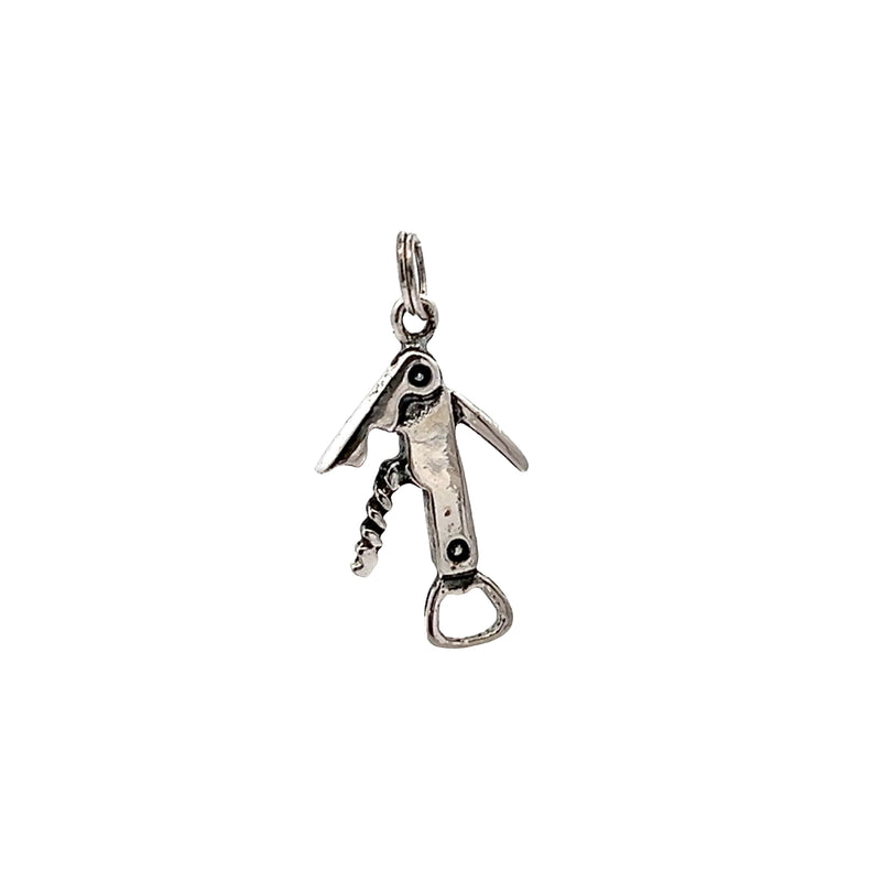 Sterling Silver Wine Opener Charm