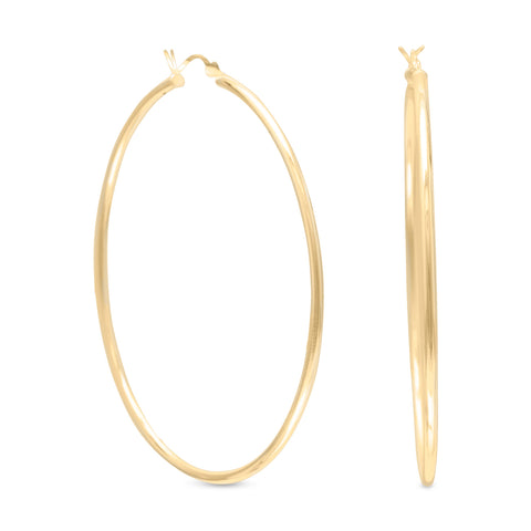 Gold Plated Click Hoop