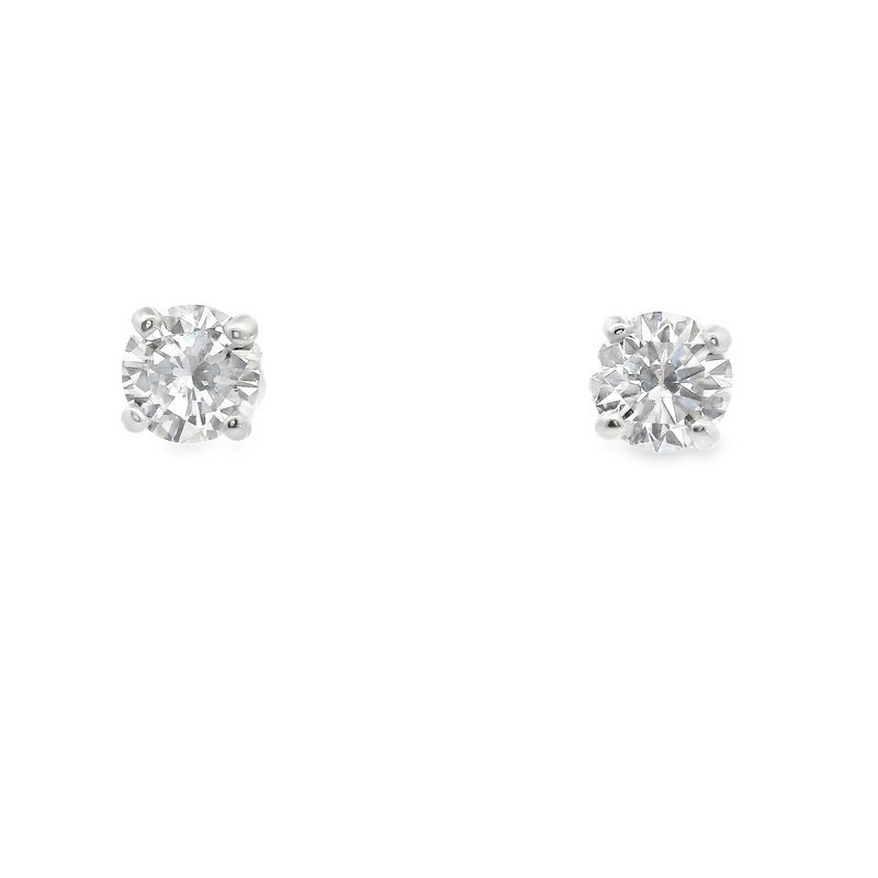 14K WG Diamond Studs 0.79 CT TW