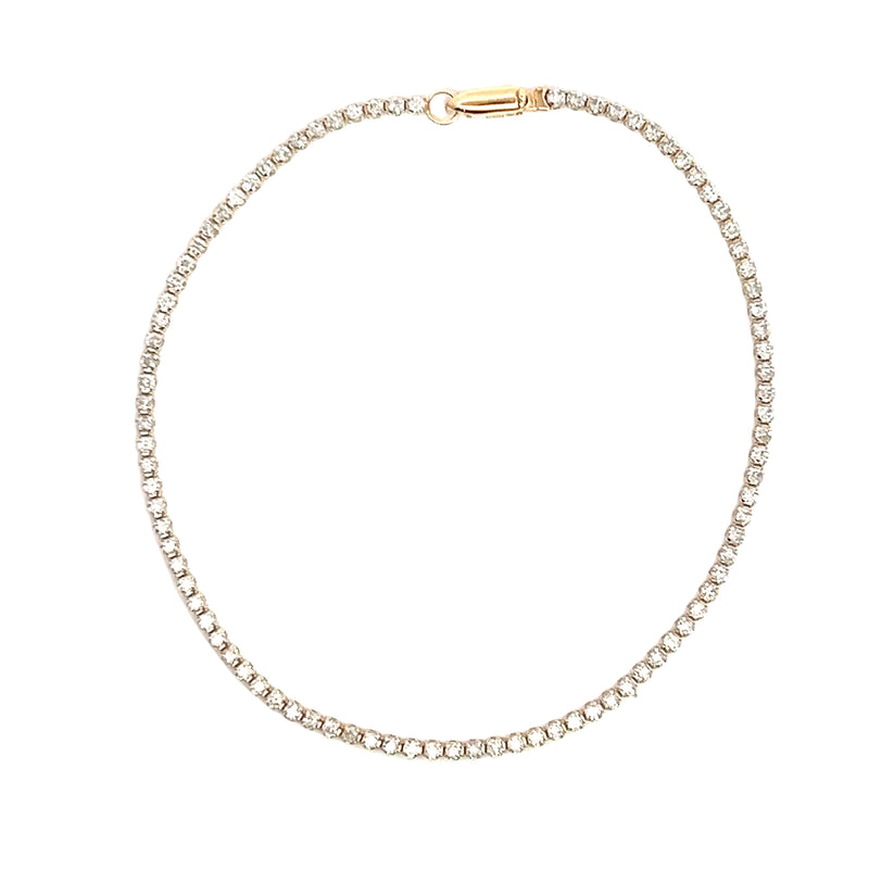 14K YG Diamond Tennis Bracelet