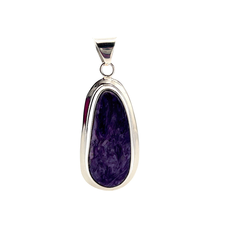 Sterling Silver Charoite Pendant