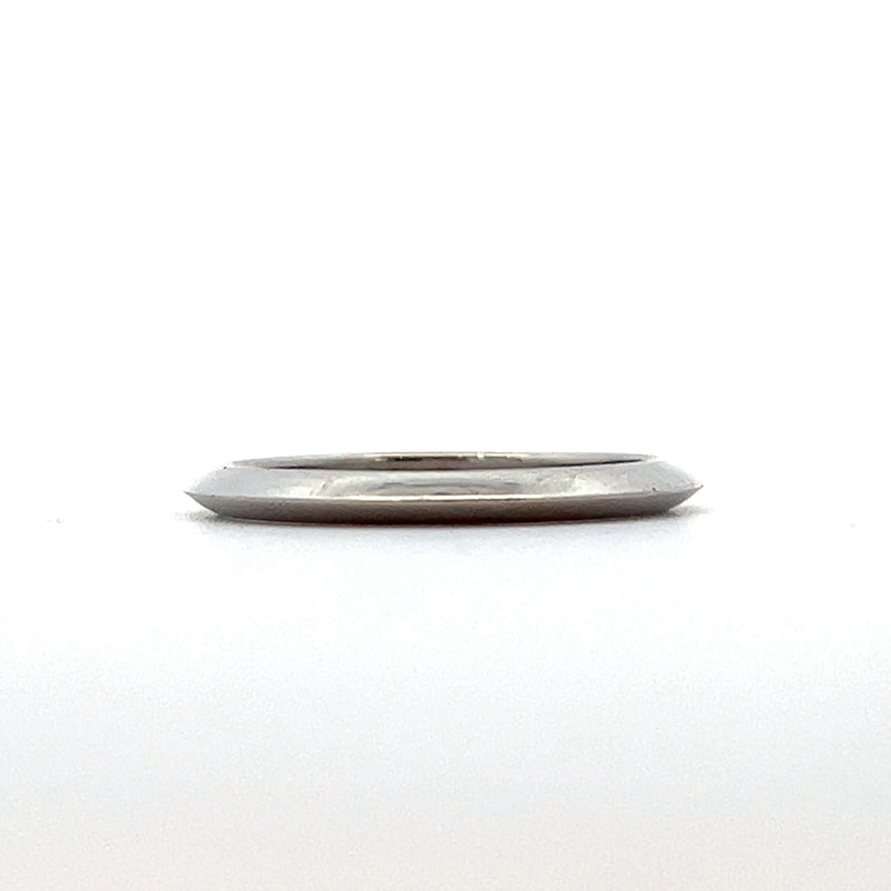 Tiffany & Co Platinum Knife Edge Band