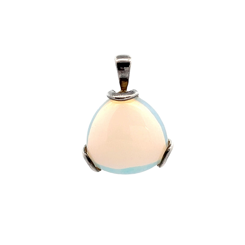 Sterling Silver Synthetic Opal Pendant