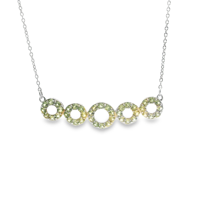 Sterling Silver Peridot Necklace