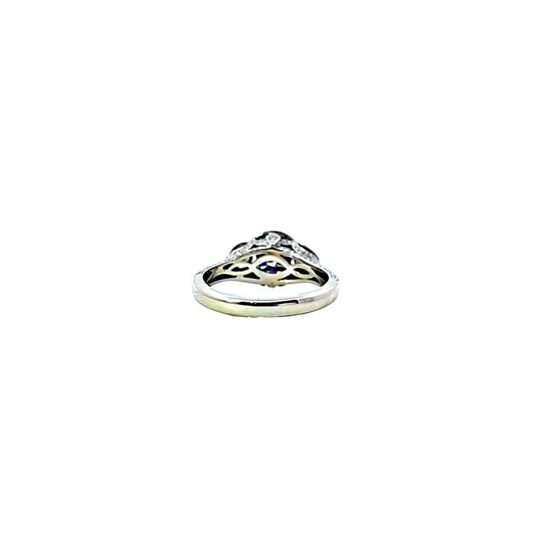 18K WG Sapphire & Diamond Ring