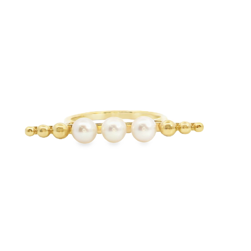 14K YG Pearl Ring