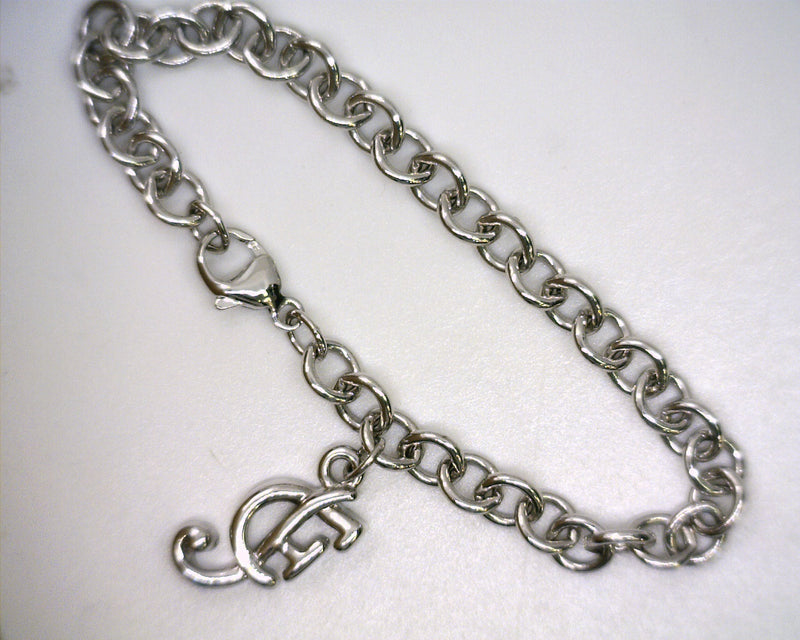 Sterling Silver Charm Bracelet With A