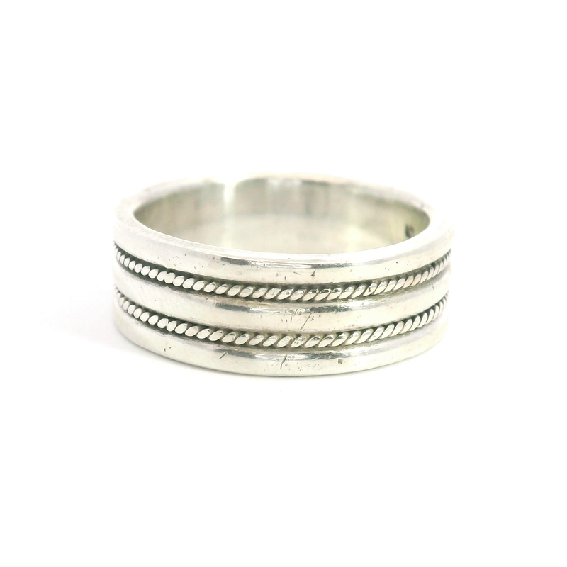 Sterling Silver Wide Band