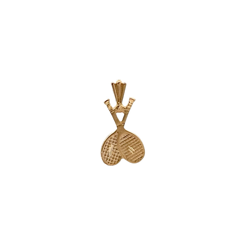 14K YG Tennis Racket Charm