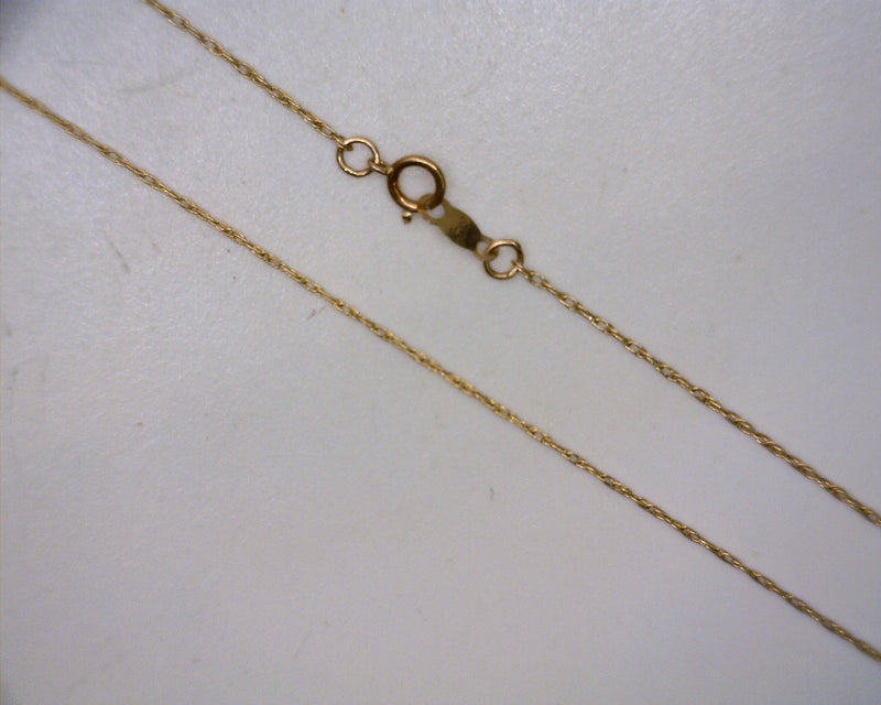 14K YG Loose Rope Chain 20