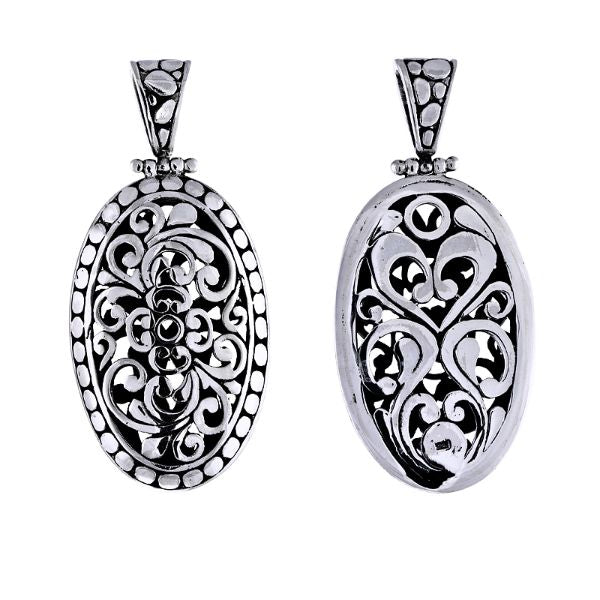 Silver Oval Shape Pendant