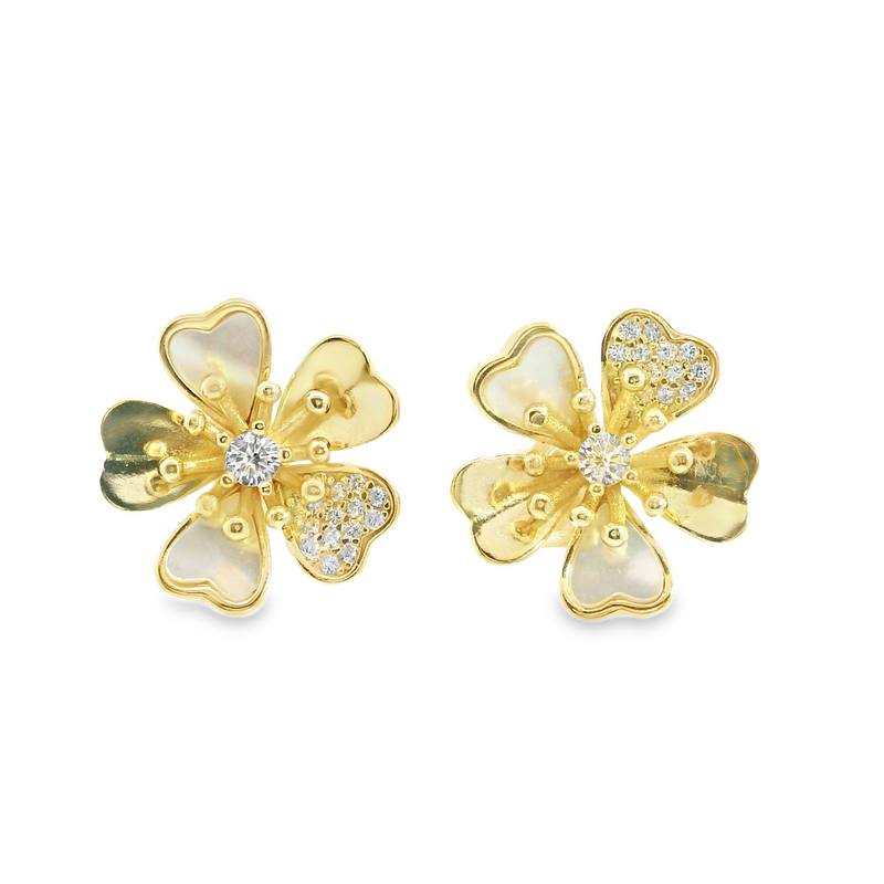 Gold Plated Gemstone Earrings