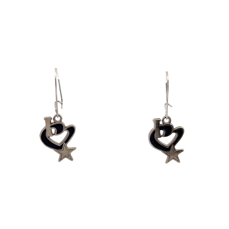 Sterling Silver Dallas Cowboys Earrings