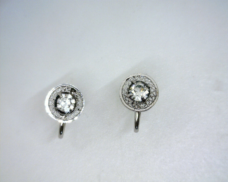 Sterling Silver CZ Non-Pierced Earrings