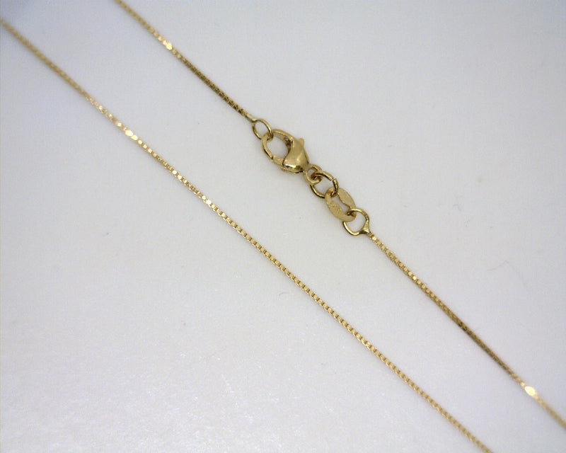 18K YG Box Chain 17