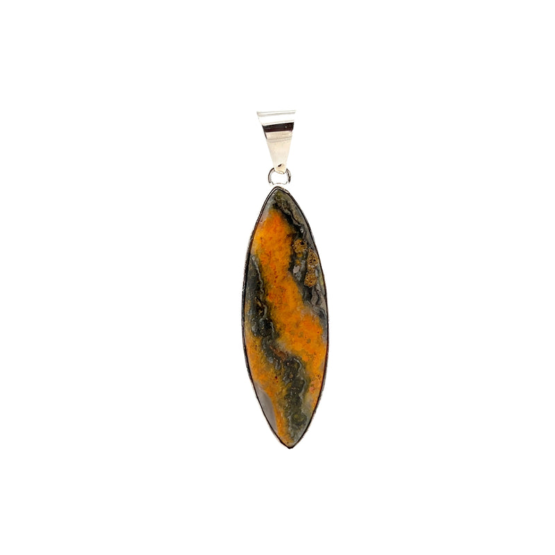 Sterling Silver Bumblebee Jasper Pendant