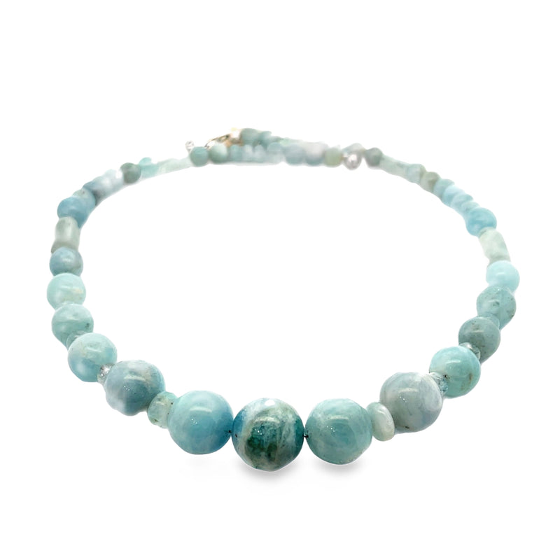 Jay King Graduated Aquamarine Gemstone Necklace
