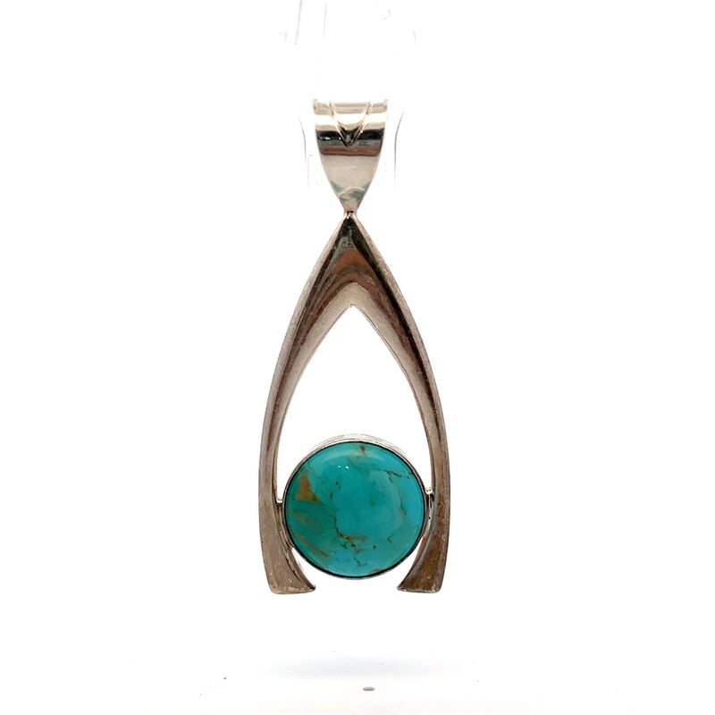 Sterling Silver Turquoise Pendant