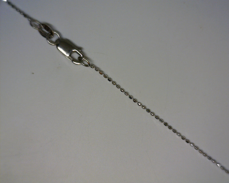 14K WG BALL CHAIN 18