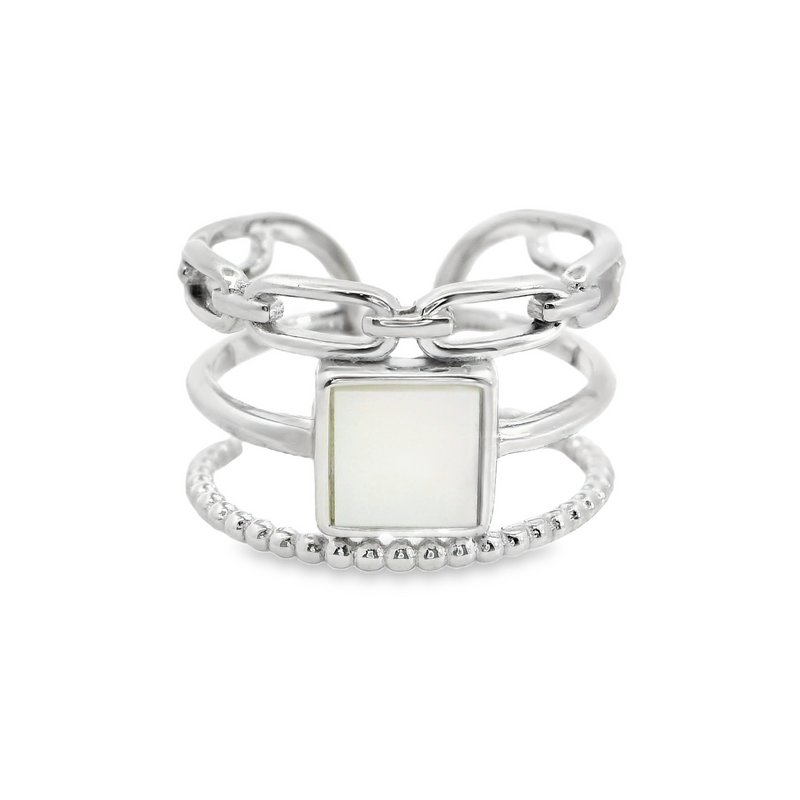 Sterling Silver Mother ofd Pearl Ring