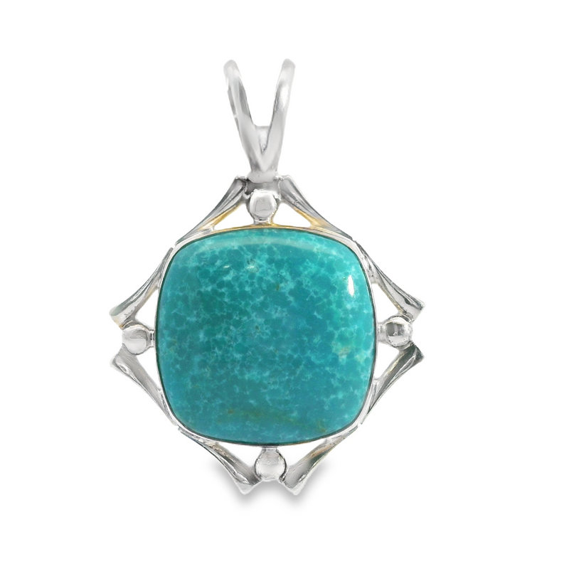Sterling Silver Turquoise Pendant
