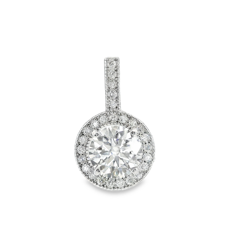 Sterling Silver Moissonite Pendant